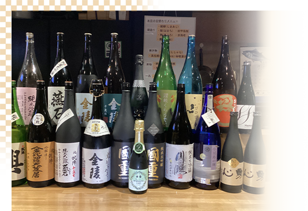 約25種類以上の地酒を堪能できる